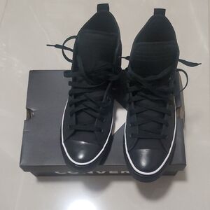 Converse Black High-Top Sneakers with White Trim